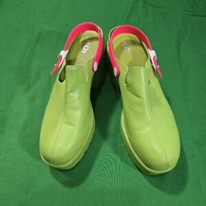 Women Platform Thick Soled Slippers Slip On Clogs Casual US 9